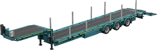 Полуприцеп-тяжеловоз со скосом